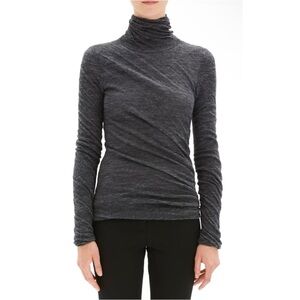 Theory Twisted Turtleneck Alpaca Sweater Long Sleeved Top